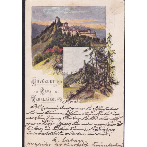 Árva Váralja felvidéki képeslapon 1902