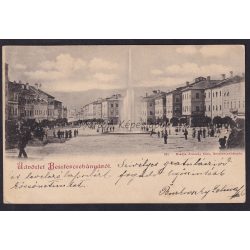   Besztercebánya régi felvidéki képeslapon. Kiadó Jvánsky Elek