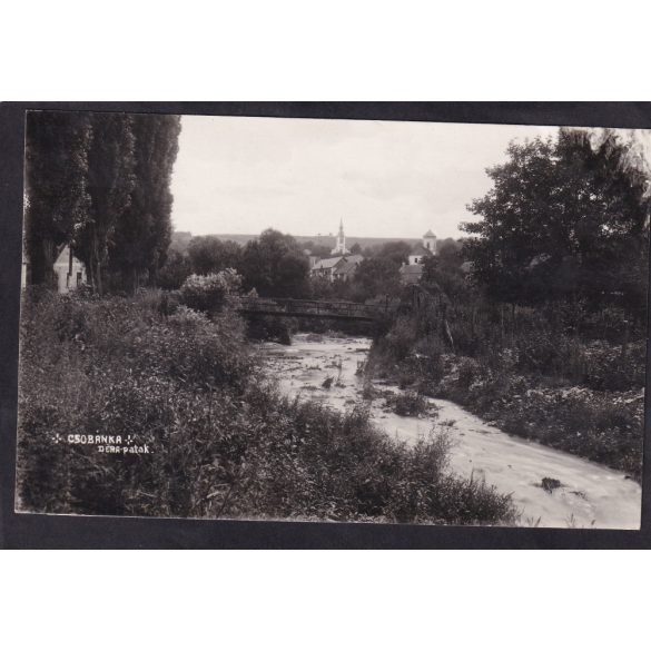 Csobánka régi képeslapon. Déra patak 1942
