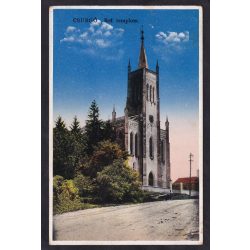Csurgó régi képeslapon, református templom
