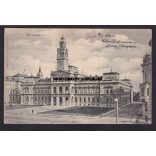 Arad régi képeslapon. Aradi városháza.Kiadó  Römmler&Jonas, Dresden. Feladva 1900.