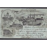 Esztergom régi képeslapon. Litho. Schwidernach Károly műintézet Bécs2