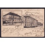 Fehértemplom, szecessziós képeslapon, iskolák osztott lapon