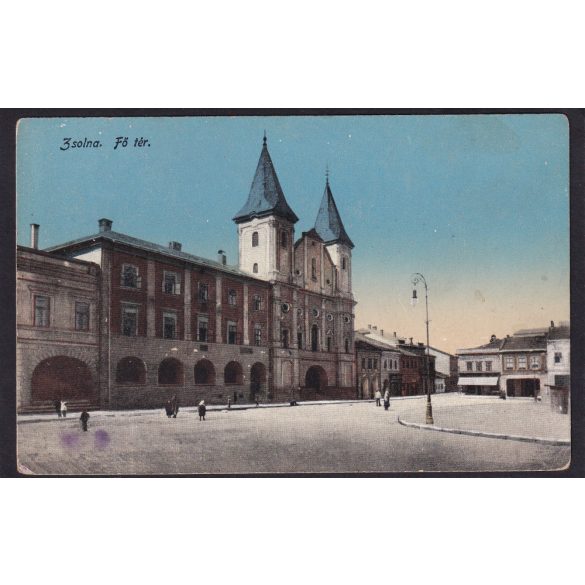 Zsolna Fő tér, kiadta Biel. L. , Zsolna