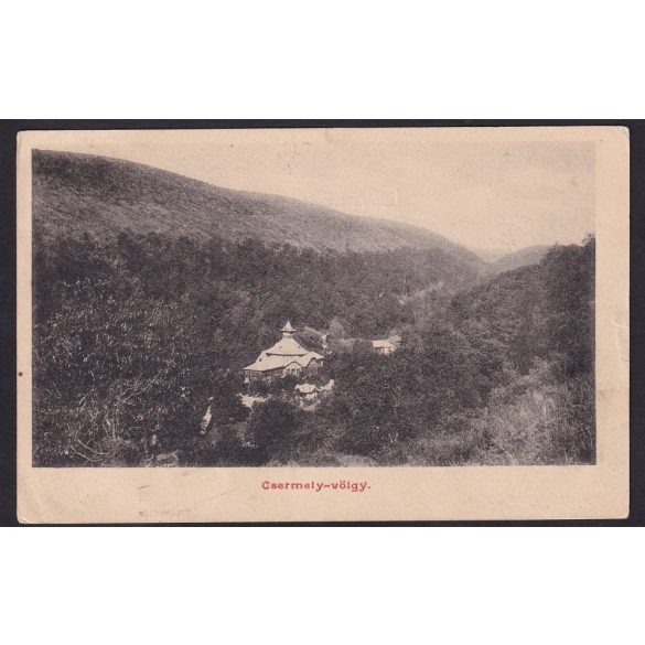 Kassa, Csermely-völgy felvidéki képeslap