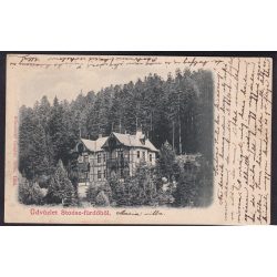   Üdvözlet Stoósz-fürdőből Kúpele Stós, régi felvidéki képeslapon