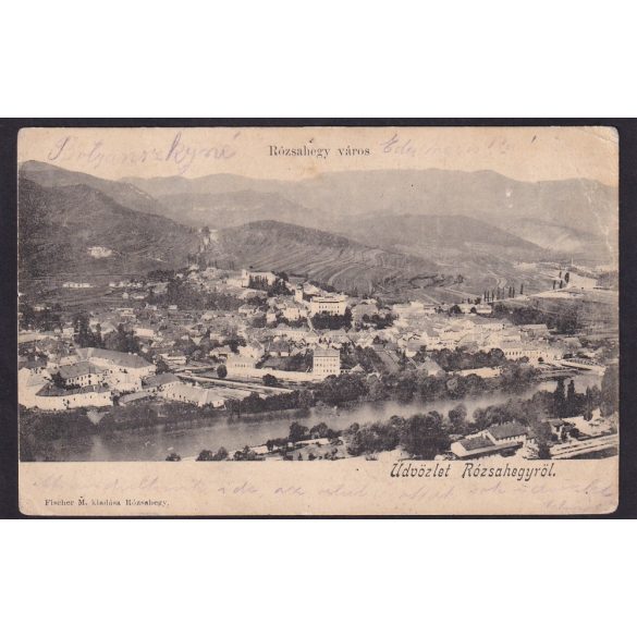 Rózsahegy, Ruzomberok város látkép régi képeslapon