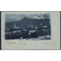   Szepesváralja, Spisské Podhradie látkép régi felvidéki képeslapon
