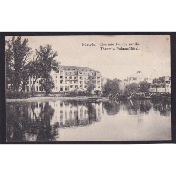 Pöstyén, Pistyan- Thermia Palace szálló régi felvidéki képeslapon