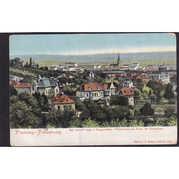 Pozsony, Pressburg. Egy nyaralótelep a Kárpátokban régi felvidéki képeslapon
