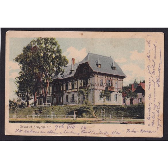 Fenyőháza nyaralótelep régi képeslapon