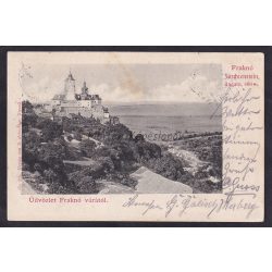 Fraknó vára régi burgenlandi képeslapon