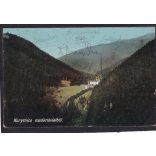 Korytnica régi felvidéki képeslap. Kiadó: Komor testvérek, Rózsahegy 1914-ben feladva.