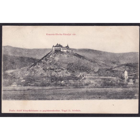 Krasznahorka váraljai vár régi felvidéki képeslapon