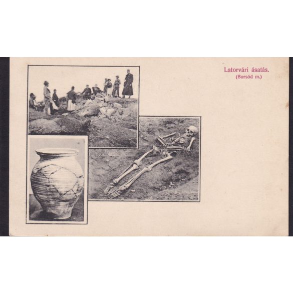 Latorvári ásatás régi képeslapon