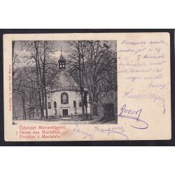   Máriavölgy, Mariathal régi képeslapon. 1908. Kiadja Csecho P.