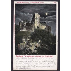 Máriavölgy régi képeslapon, Borostyánkői rom