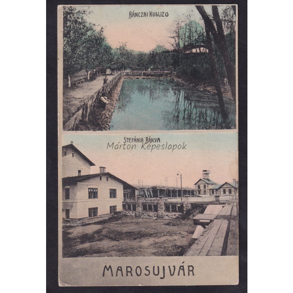 Marosujvár régi képeslapon. Stefánia bánya, Bánczai kuglizó