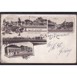 Nagykanizsa, fő utca, Petőfi utca, laktanya, litho 1898
