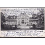 Pöstyén régi felvidéki képeslapon. Ferencz József fürdő 1918