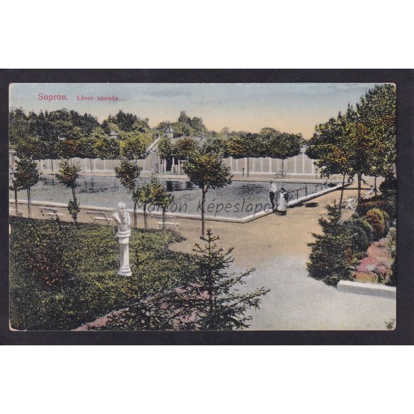 Sopron uszoda látkép régi képeslapon