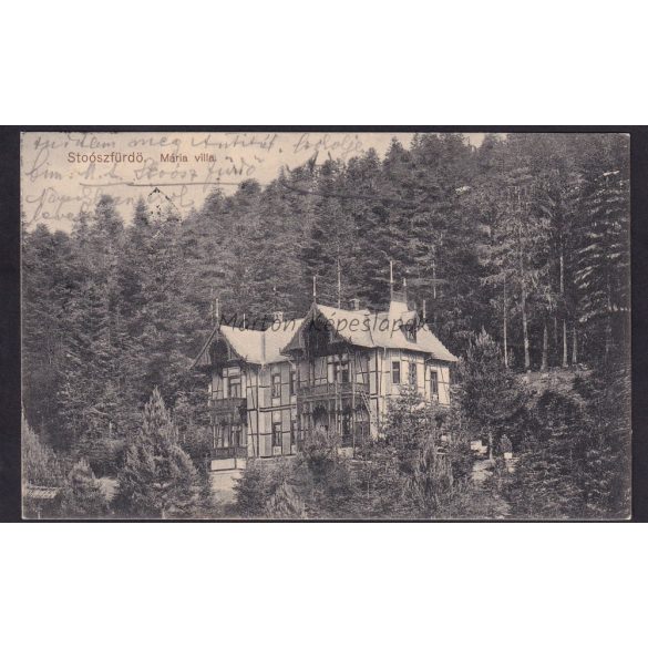 Stoószfürdő, Mária villa 1911, Wlaszlovits Gusztáv kiadása