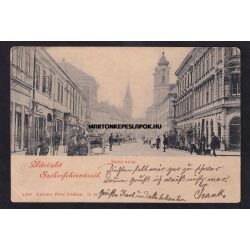   Székesfehérvár régi képeslapon. Nádor utca. Klökner Péter kiadása 1899. 