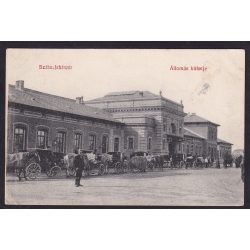 Székesfehérvári állomás külseje. Eisler Adolf kiadása