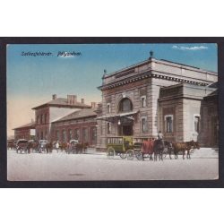 Székesfehérvár régi képeslapon, pályaudvar.