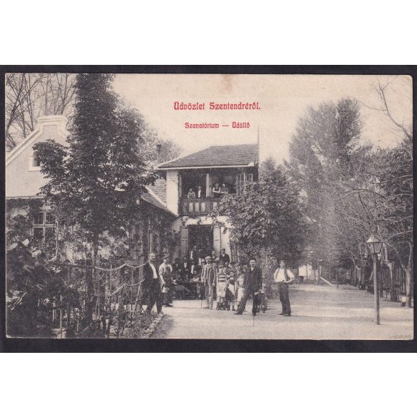 Szentendre régi képeslapon. Üdvözlet Szentendréről, szanatórium, üdülő. Lichtenstein Miksa kiadása