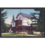 Tátra Lomnicz régi képeslapon, 848 m Áruház 