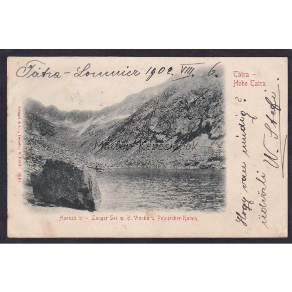 Magas Tátra régi képeslapon, Hosszú tó