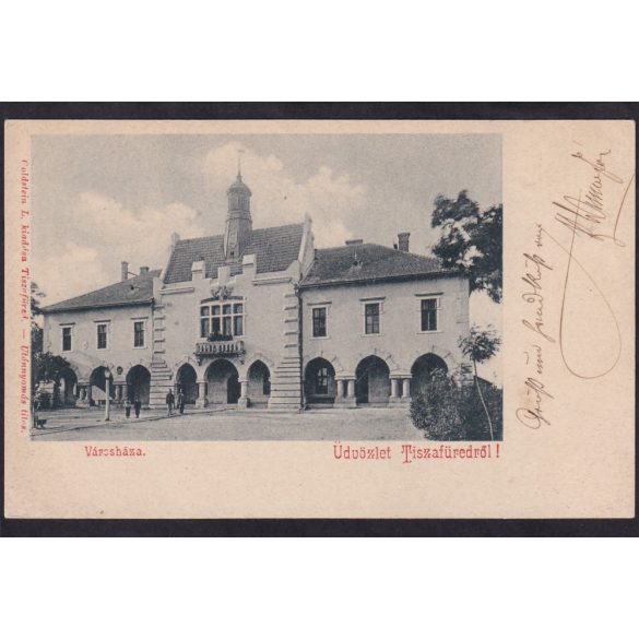 Tiszafüred régi képeslapon, városháza 1902